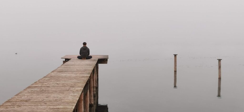 The Way Out meditate, lake, mood, meditation at the lake, peace, water, fog, rest, nature, meditate, meditate, peace, peace, peace, peace, peace, rest